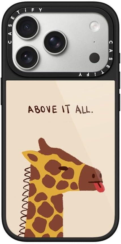 CASETiFY Glaze iPhone 17 Pro Max Case [Glossy Finish/Compatible with Magsafe / 4.9 ft. 1X Military Grade Drop Protection] - Bow Cats - Black