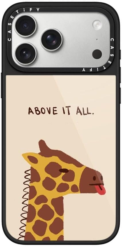 CASETiFY Glaze iPhone 17 Pro Max Case [Glossy Finish/Compatible with Magsafe / 4.9 ft. 1X Military Grade Drop Protection] - Bow Cats - Black