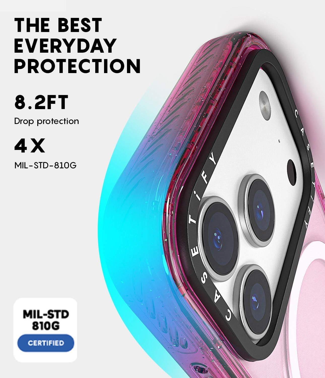 CASETiFY Impact iPhone 17 Pro Max Case [Slim/Compatible with Magsafe / 8.2 ft. 4X Military Grade Drop Protection] - Black