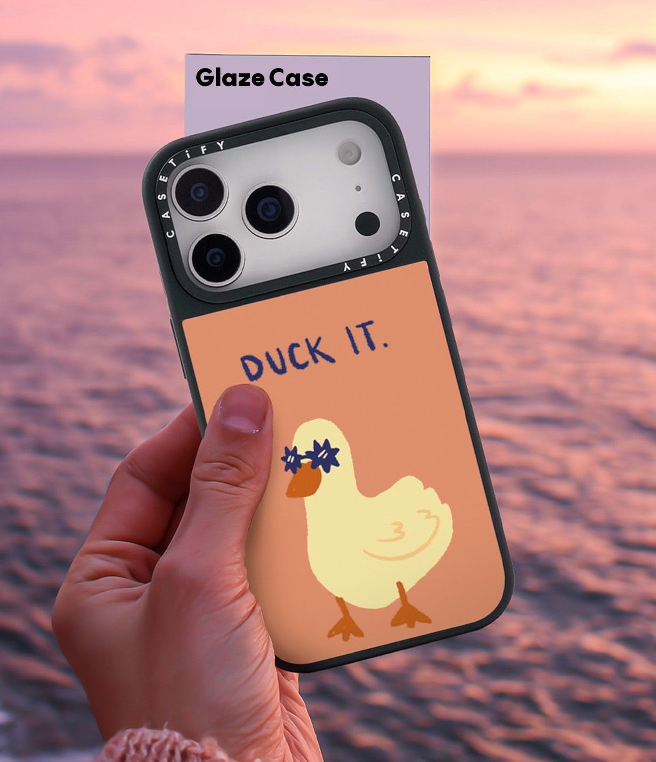 CASETiFY Glaze iPhone 17 Pro Max Case [Glossy Finish/Compatible with Magsafe / 4.9 ft. 1X Military Grade Drop Protection] - Bow Cats - Black