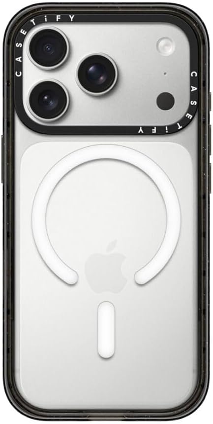 CASETiFY Impact iPhone 17 Pro Max Case [Slim/Compatible with Magsafe / 8.2 ft. 4X Military Grade Drop Protection] - Black