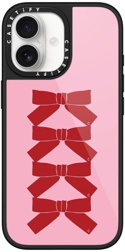 CASETiFY Glaze iPhone 17 Pro Max Case [Glossy Finish/Compatible with Magsafe / 4.9 ft. 1X Military Grade Drop Protection] - Bow Cats - Black