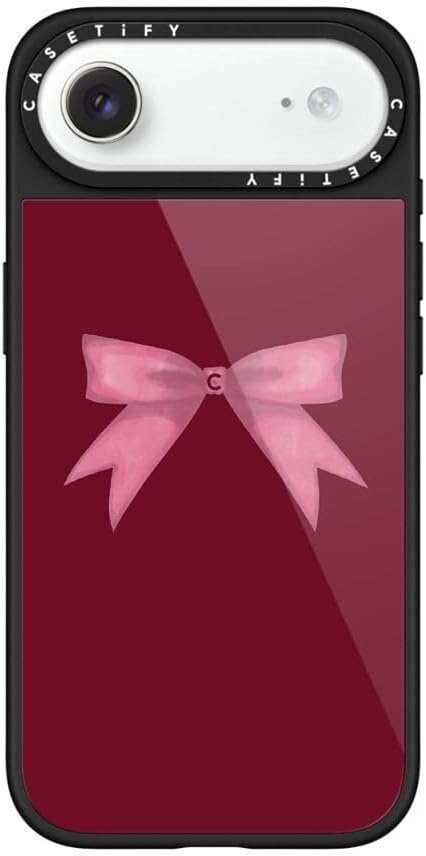 CASETiFY Glaze iPhone 17 Pro Max Case [Glossy Finish/Compatible with Magsafe / 4.9 ft. 1X Military Grade Drop Protection] - Bow Cats - Black