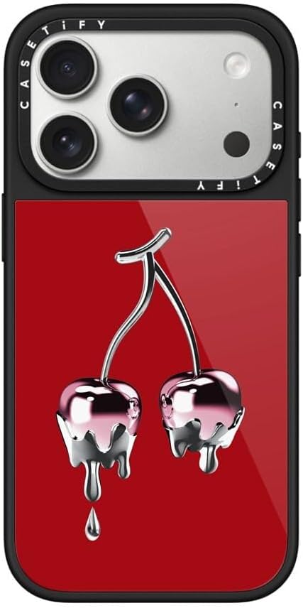 CASETiFY Glaze iPhone 17 Pro Max Case [Glossy Finish/Compatible with Magsafe / 4.9 ft. 1X Military Grade Drop Protection] - Bow Cats - Black