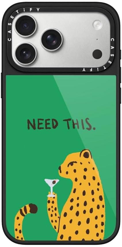 CASETiFY Glaze iPhone 17 Pro Max Case [Glossy Finish/Compatible with Magsafe / 4.9 ft. 1X Military Grade Drop Protection] - Bow Cats - Black