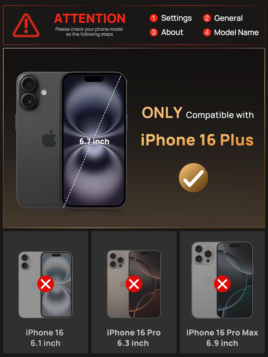 Vihibii for iPhone 17 Pro Case Wallet with Card Holder (4 Cards) [RFID Blocking] & Slide Camera Cover, Military Grade Drop Protection, Rugged Hard Back & Silicone Edge Phone Case 6.3 5G 2025, Black