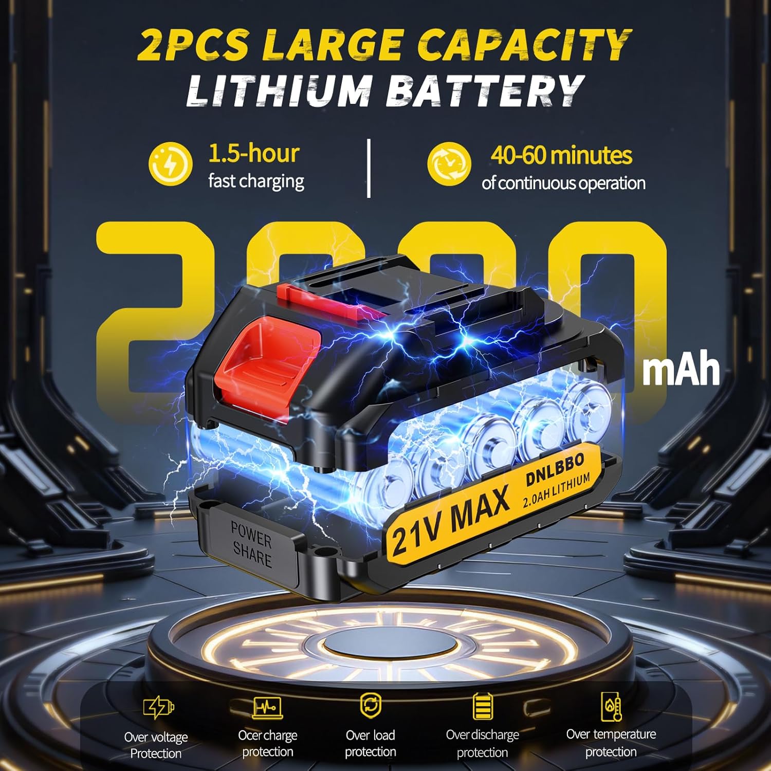 ‌2-in-1 Cordless Pole Saw & 6