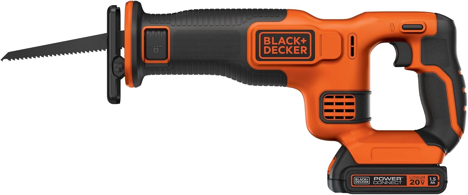 BLACK+DECKER 20V MAX* Cordless Reciprocating Saw Kit (BDCR20C)