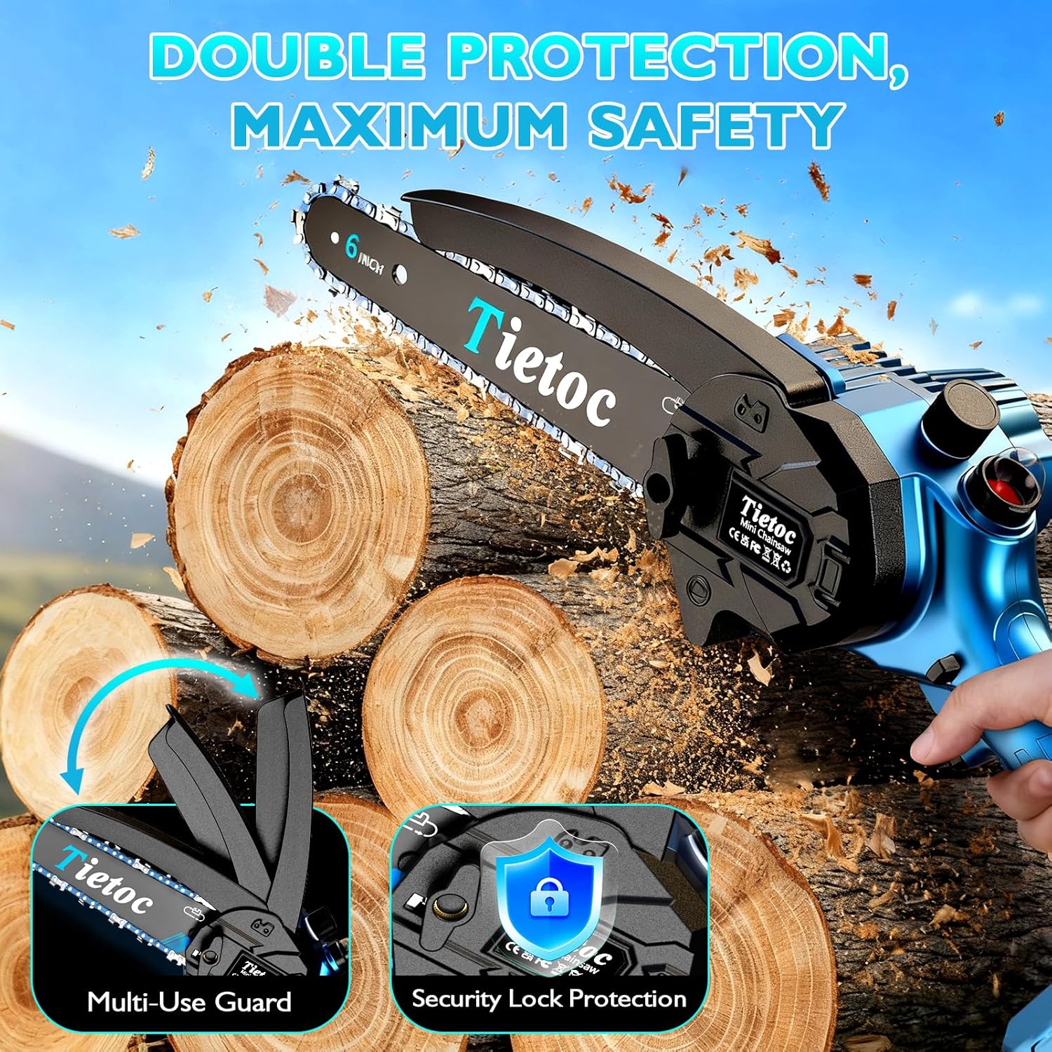 Tietoc 880W Mini Chainsaw: 6