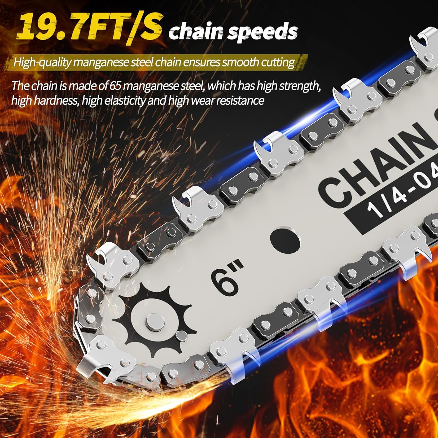 ‌2-in-1 Cordless Pole Saw & 6