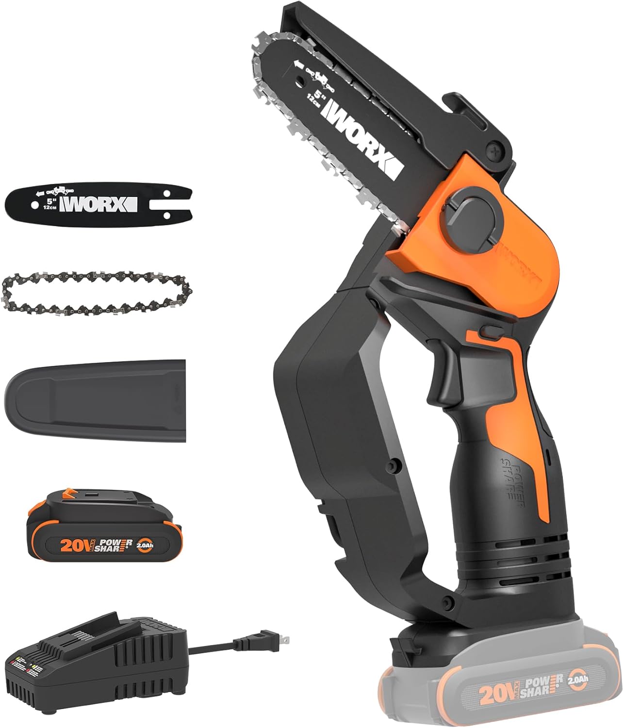 Vox 20V WG324: A 3.9-pound compact chainsaw with a cutting speed of 22 feet per second.