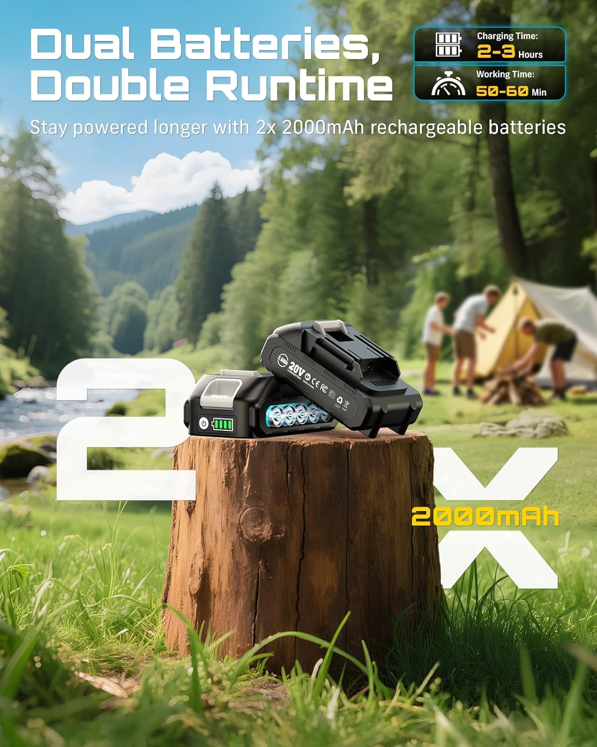 SEESII PS600: 2-in-1 Pole Saw & Mini Chainsaw – Cordless, 6