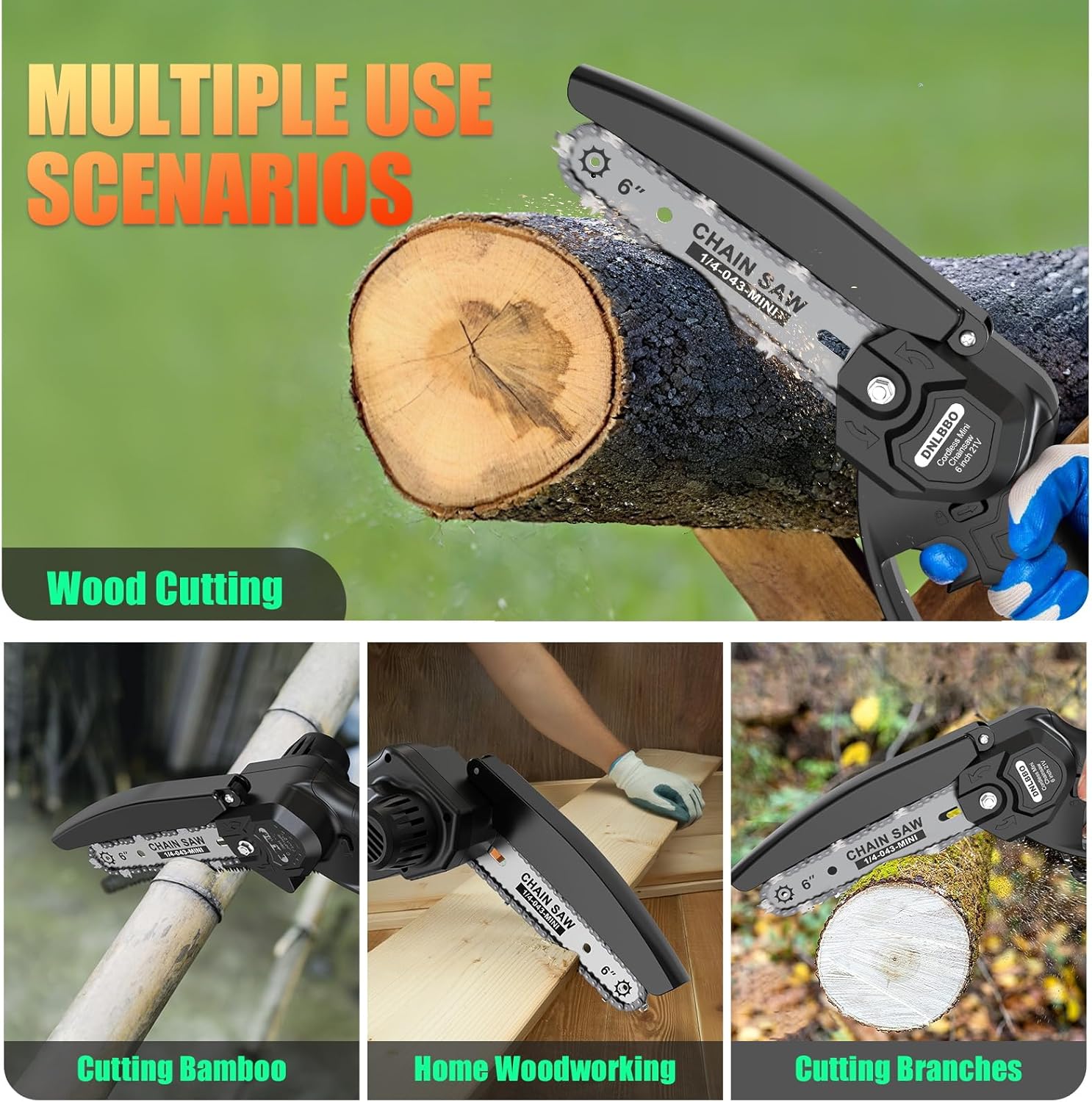‌2-in-1 Cordless Pole Saw & 6