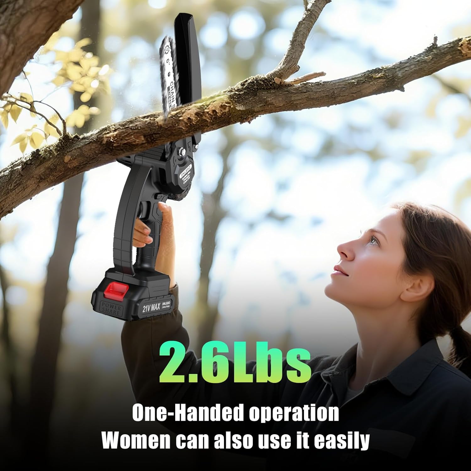 ‌2-in-1 Cordless Pole Saw & 6