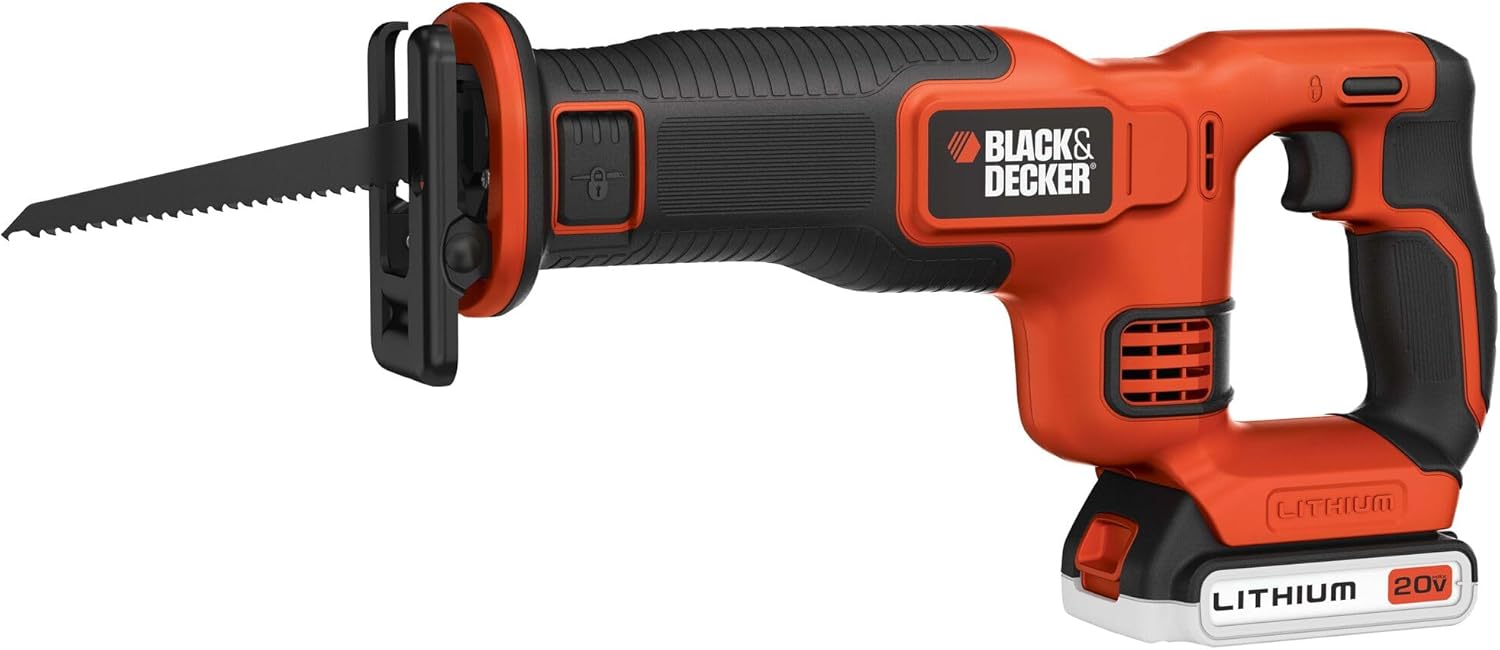 BLACK+DECKER 20V MAX* Cordless Reciprocating Saw Kit (BDCR20C)