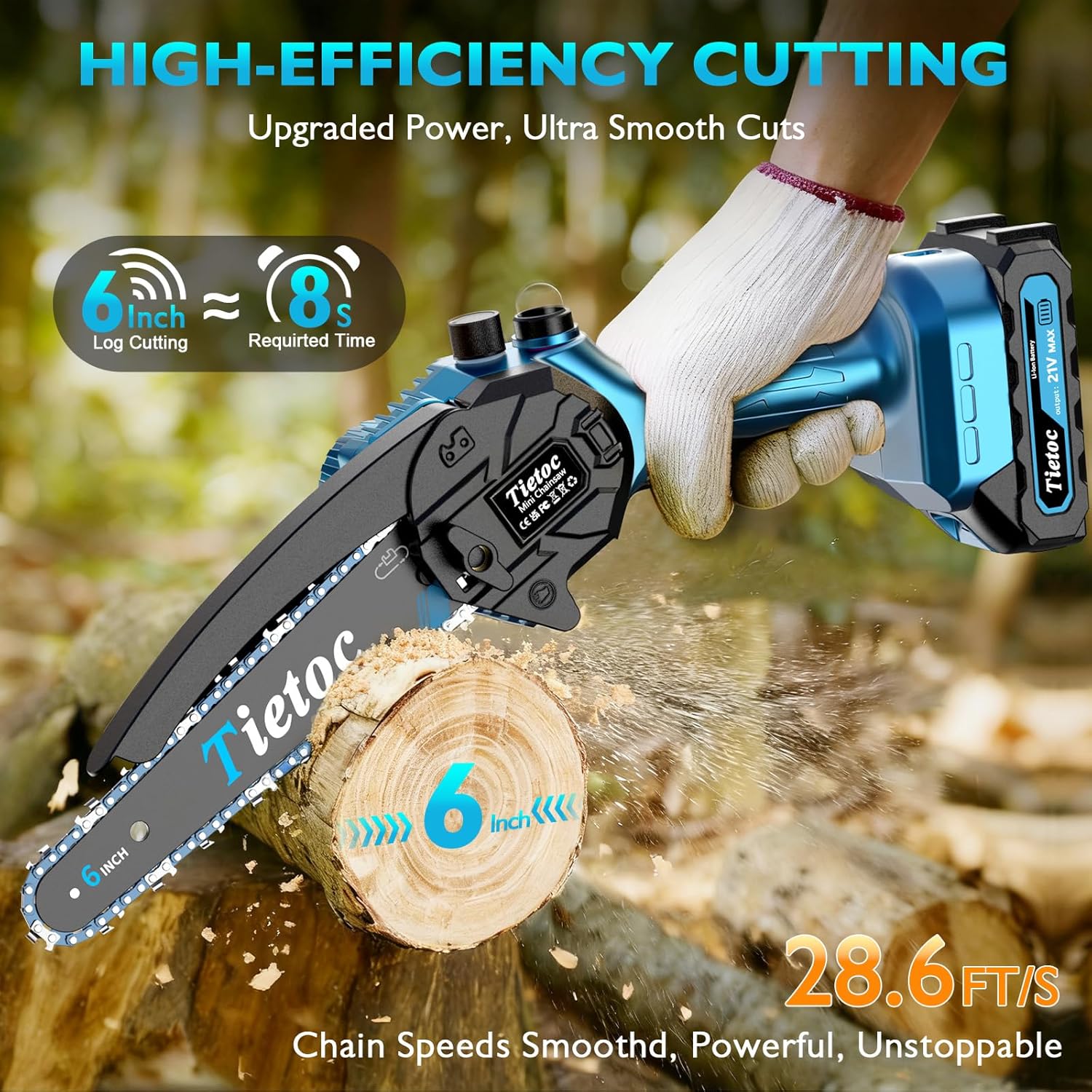Tietoc 880W Mini Chainsaw: 6