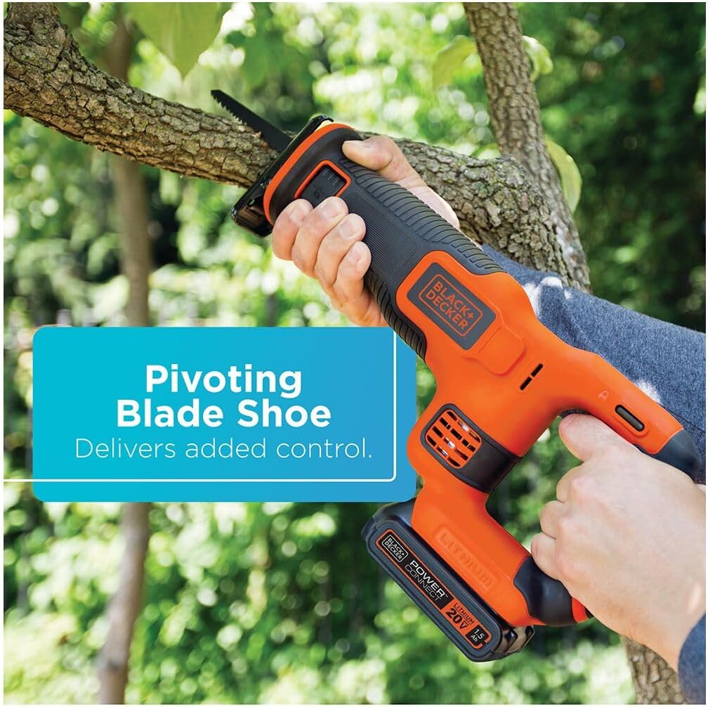 BLACK+DECKER 20V MAX* Cordless Reciprocating Saw Kit (BDCR20C)