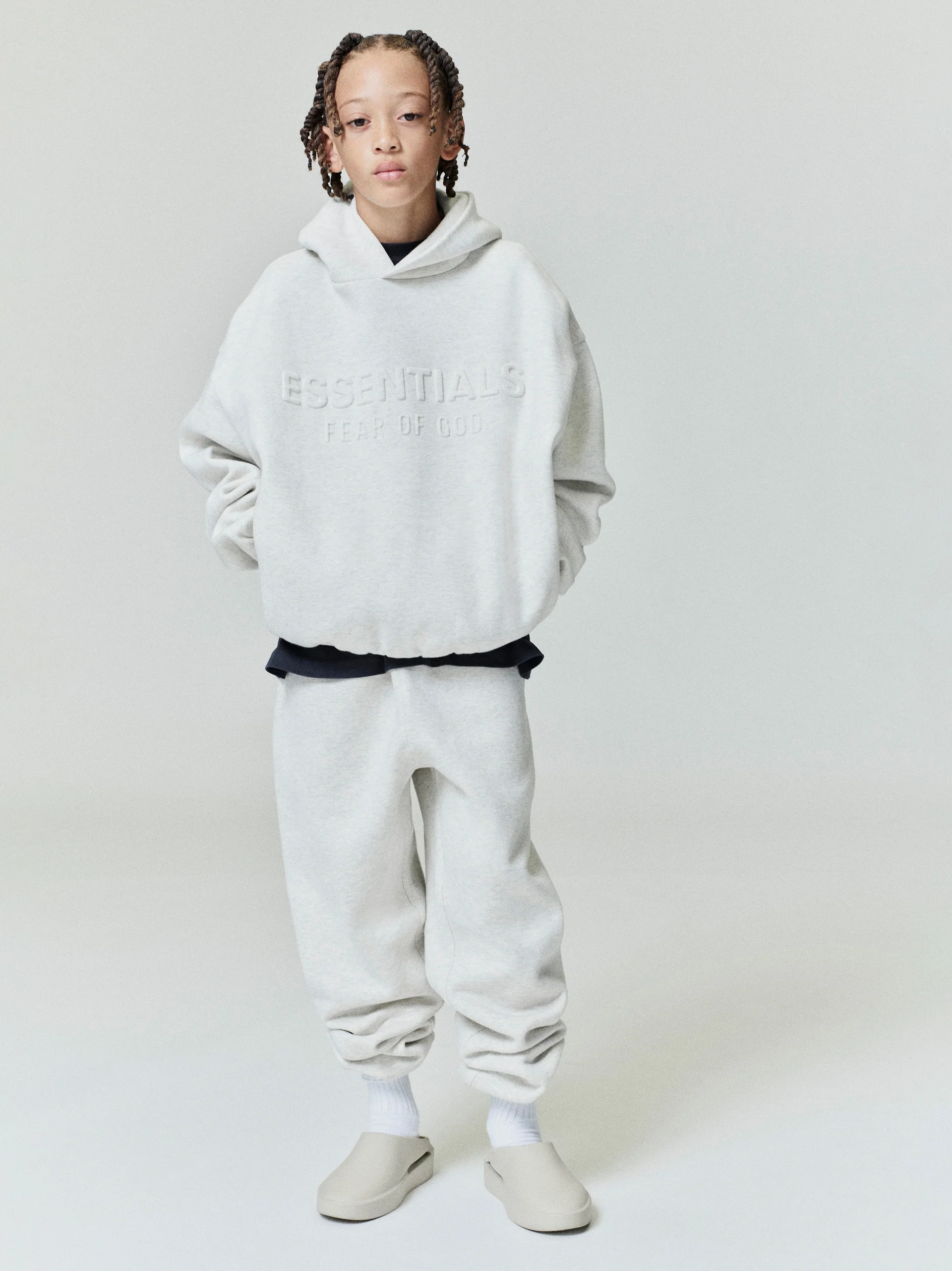 ESSENTIALS Kids Embossed Classic Hoodie