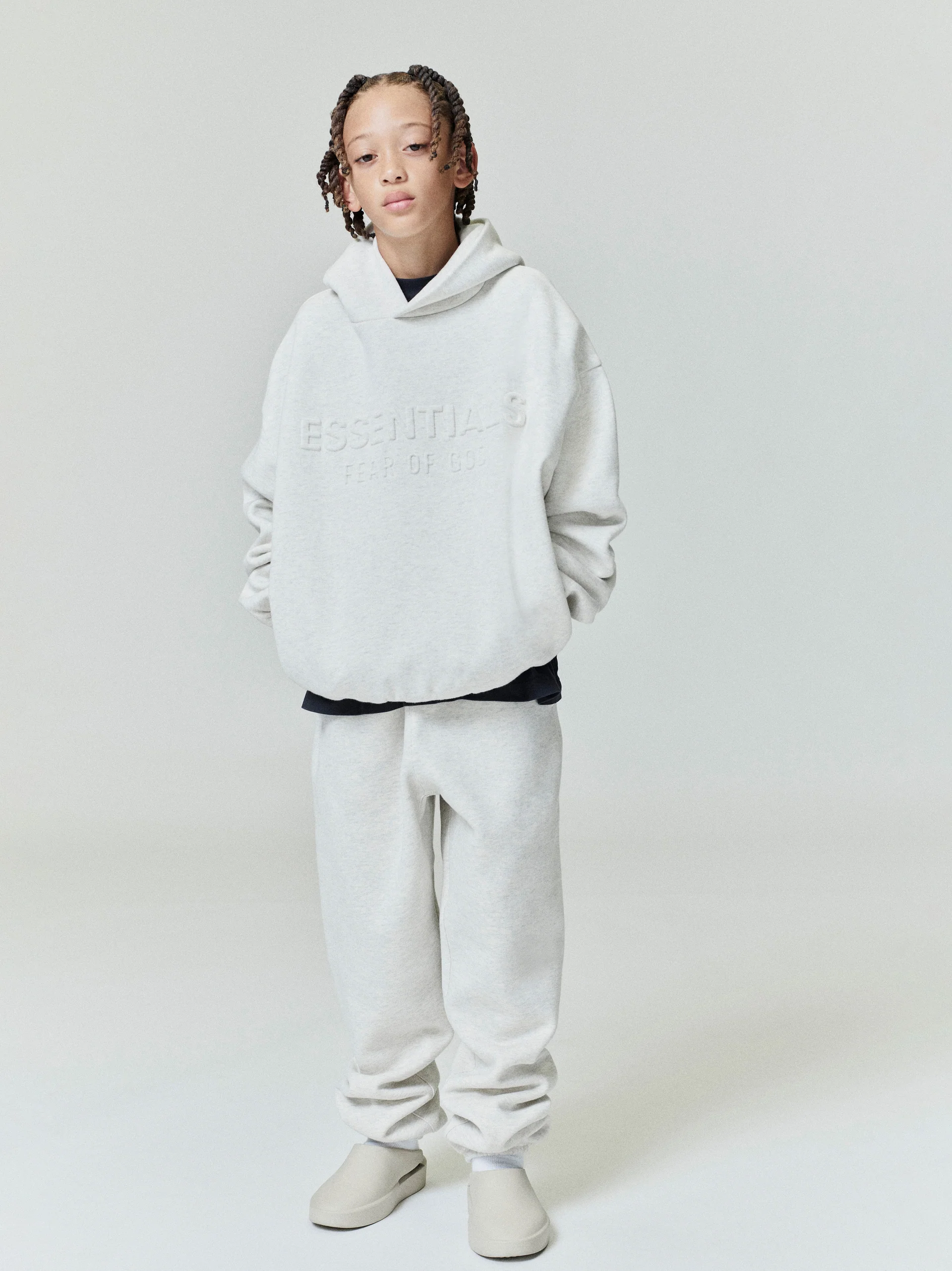 ESSENTIALS Kids Embossed Classic Hoodie