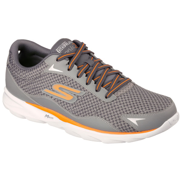 Skechers Men Extra Wide Fit (4E) Shoes - Sonic Charcoal/Orange