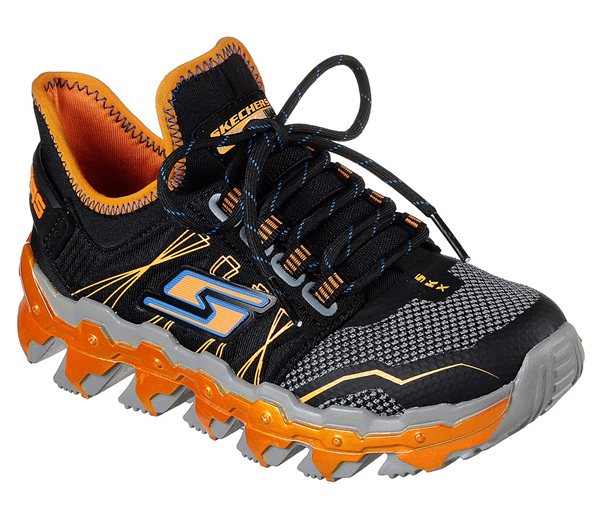 Skechers Boys Mega Flex: Mega Blade Lite Black/Orange