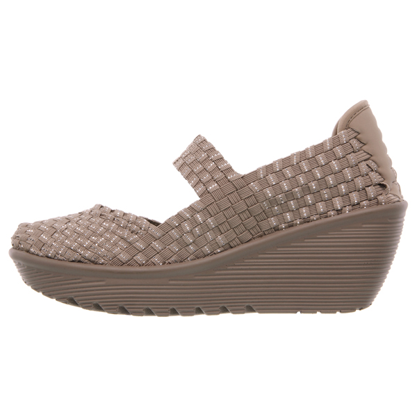 Skechers Women Parallel - Weave it be Taupe/Silver