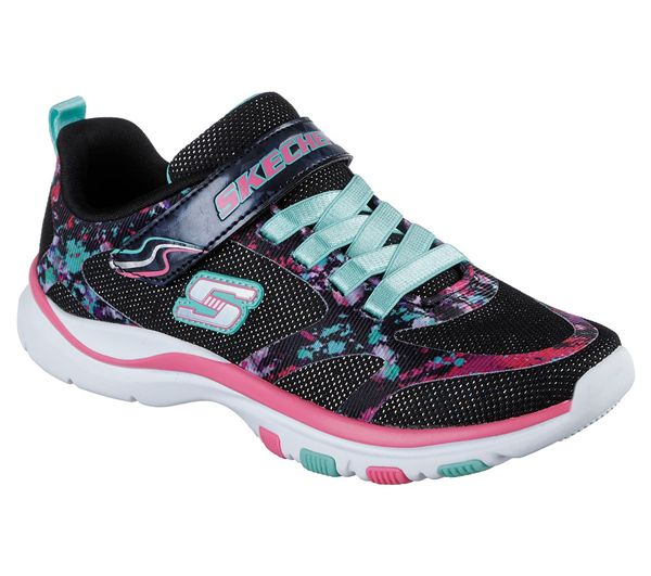 Skechers Girls Trainer Lite - Bright Racer Black/Multi
