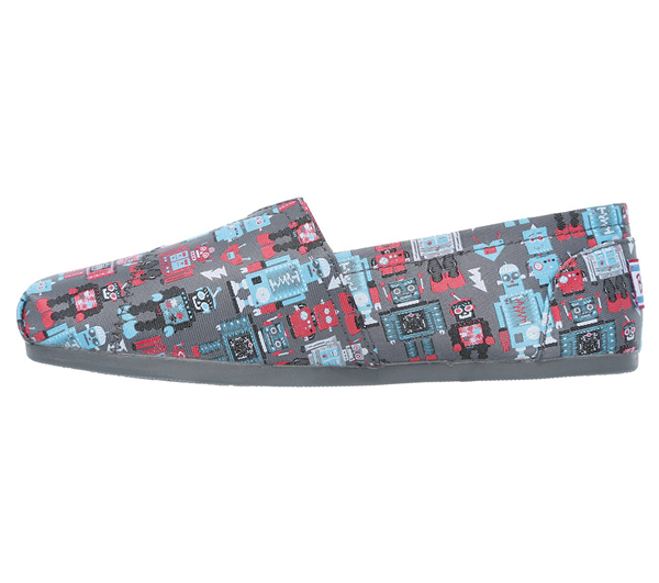 Skechers Women Bobs Plush - Robochic Charcoal/Multi