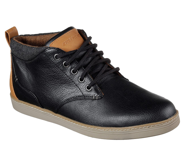 Skechers Men Boots: Helmer Black