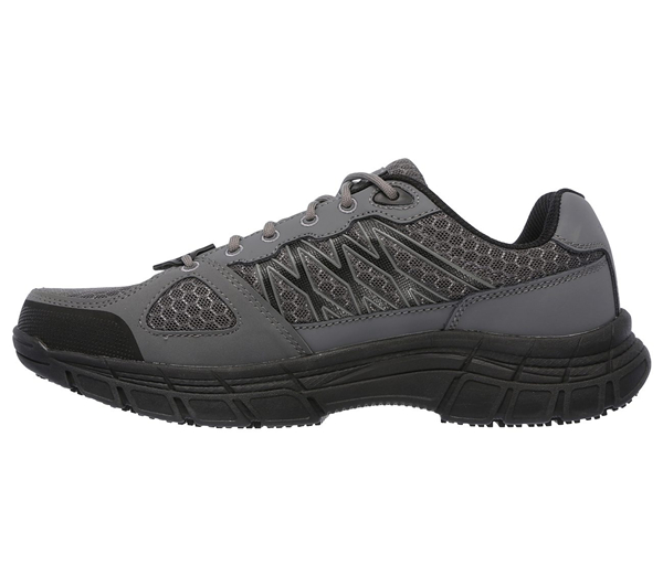 Skechers Men Work: Relaxed Fit Conroe - Dierks ESD Gray/Black