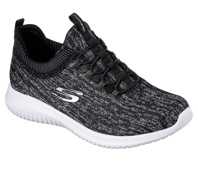 Skechers Women Ultra Flex - Bright Horizon Black/Gray