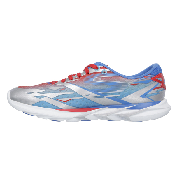 Skechers Women Gomeb Speed - Houston Silver/Blue/Red