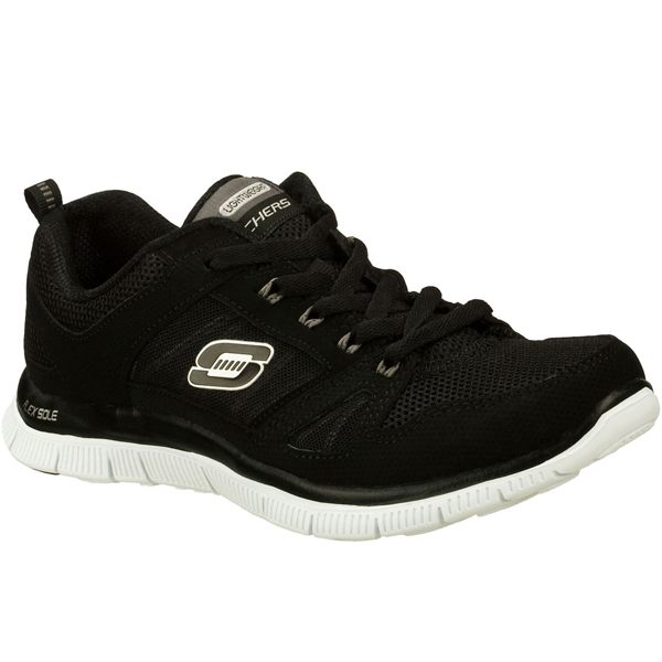 Skechers Women Flex Appeal - Spring Fever Black/White