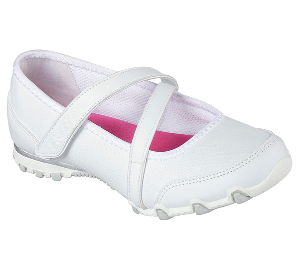 Skechers Girls Bikers II - Campus Craze White