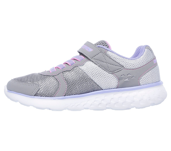 Skechers Girls GOrun - Sparkle Sprinters Gray/Lavender