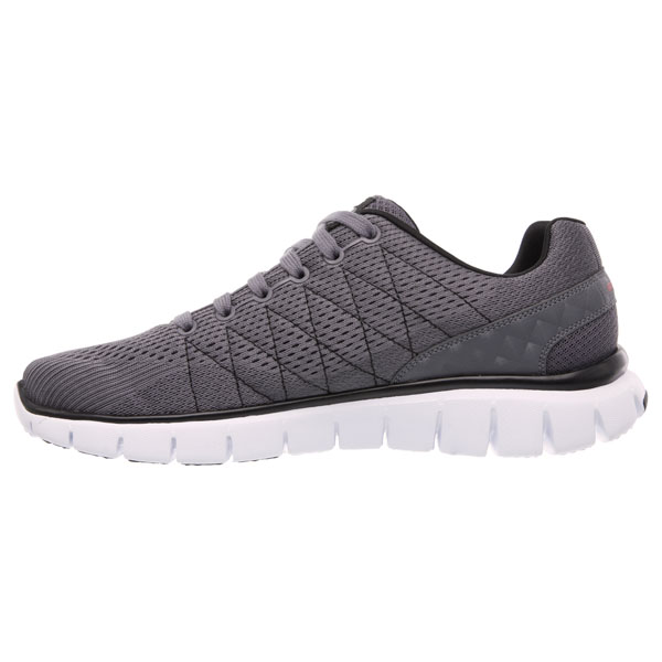 Skechers Men Extra Wide Fit (4E) Shoes - Skech-Flex Charcoal/Black