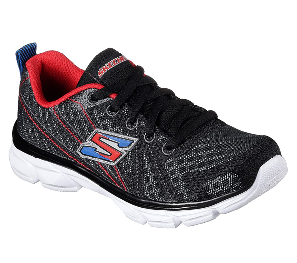 Skechers Boys Advance - Turbo Tread Black/Red/Blue