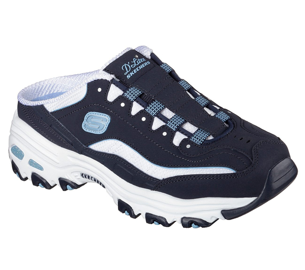 Skechers Women D'Lites - Set In Stone Navy/White