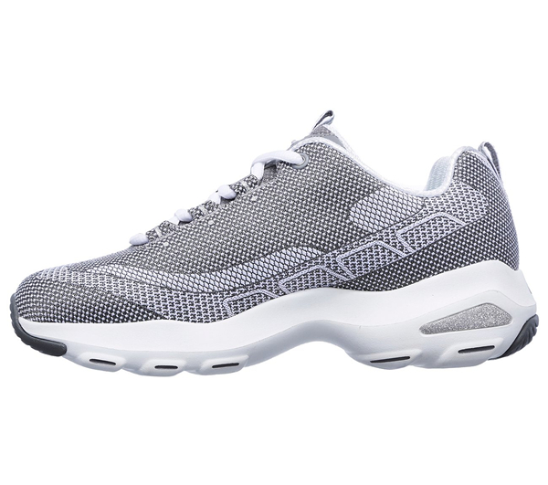 Skechers Women D'Lites Ultra Gray/White