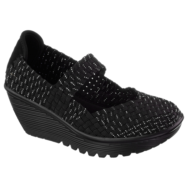 Skechers Women Parallel - Weave it be Black/Silver