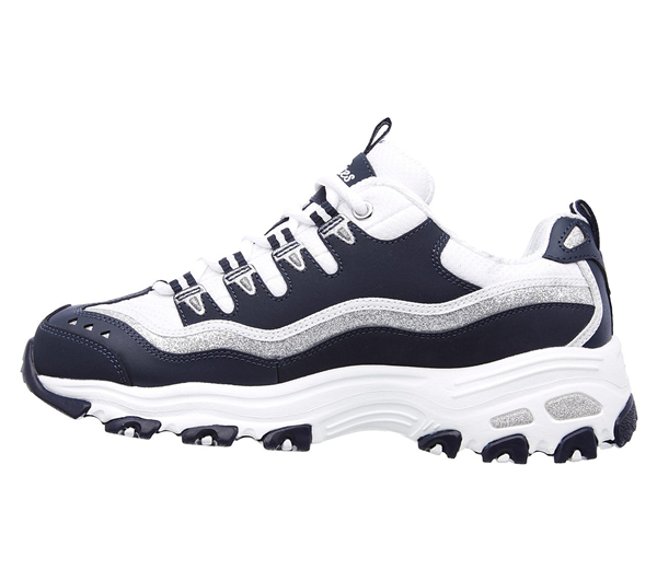 Skechers Women D'Lites - New Retro Navy/White