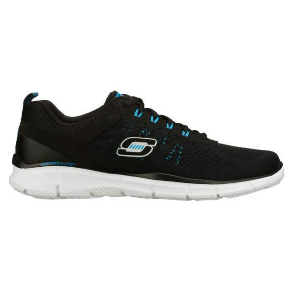 Skechers Men Wide Fit (2E) Shoes - Deal Maker Black/Blue