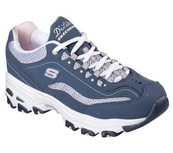 Skechers Women D'lites - Life Saver Navy/White