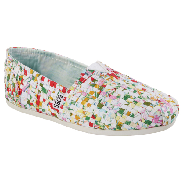 Skechers Women Bobs Plush - Speckles and Spots White/Multi