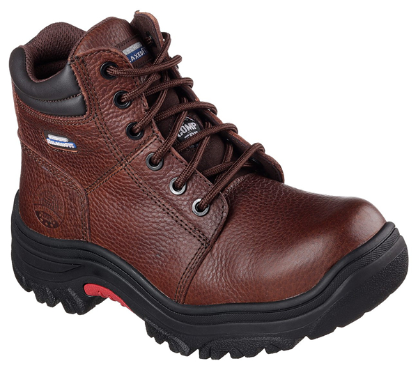 Skechers Women Work: Relaxed Fit Burgin - Taney Comp Toe Dark Brown
