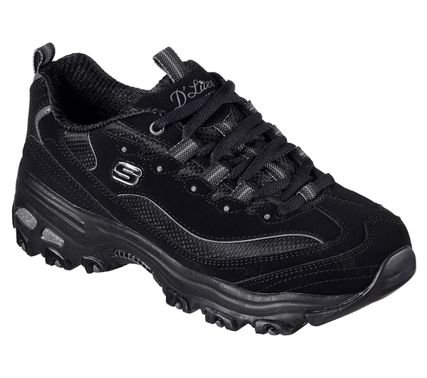 Skechers Women D'Lites - Biggest Fan Black