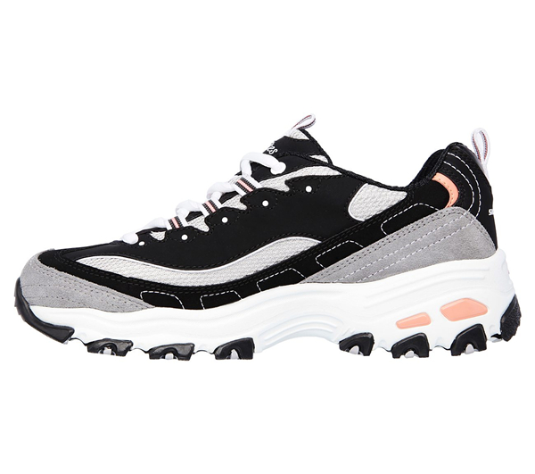 Skechers Women D'Lites - New Journey Black/White/Gray