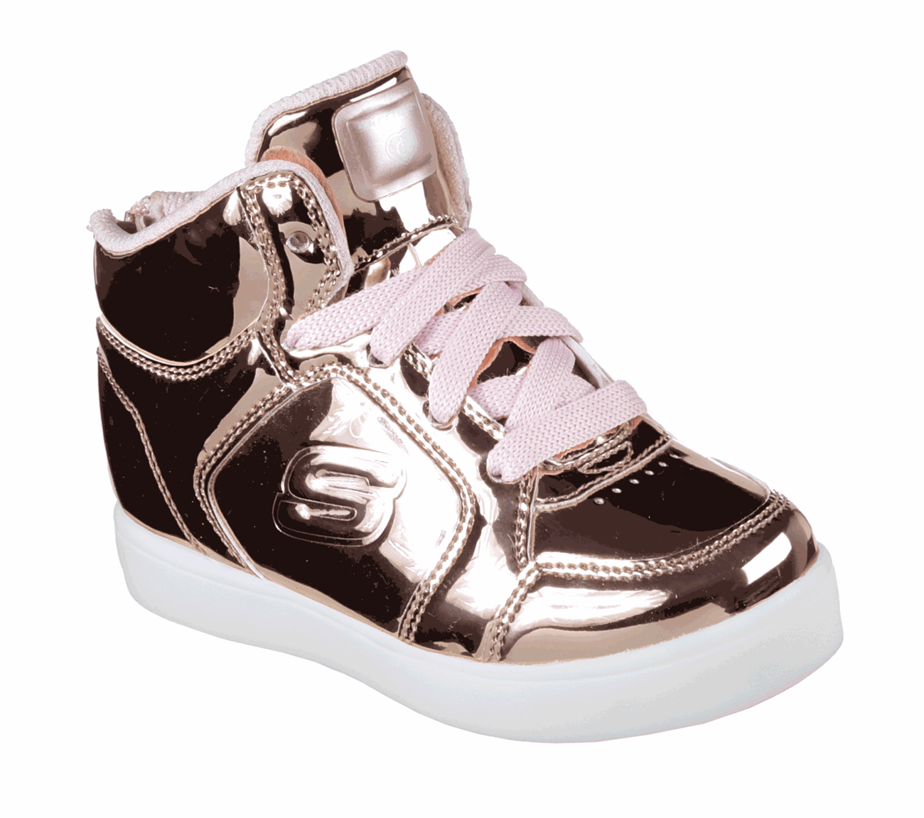 Skechers Girls S Lights: Energy Lights - Lil Dazzle Rosegold
