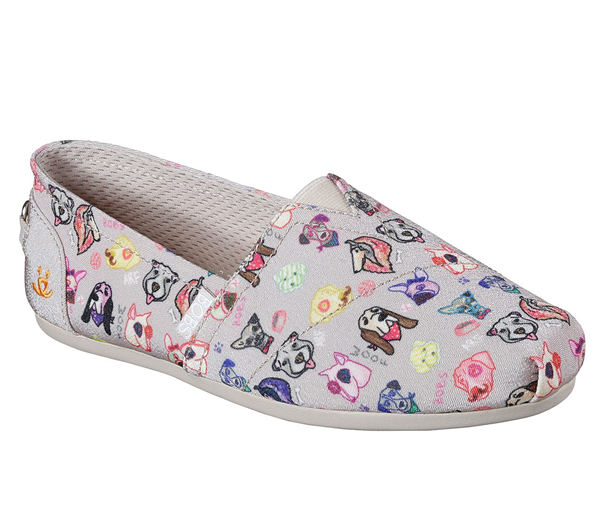 Skechers Women Bobs Plush - Posh Pup Taupe