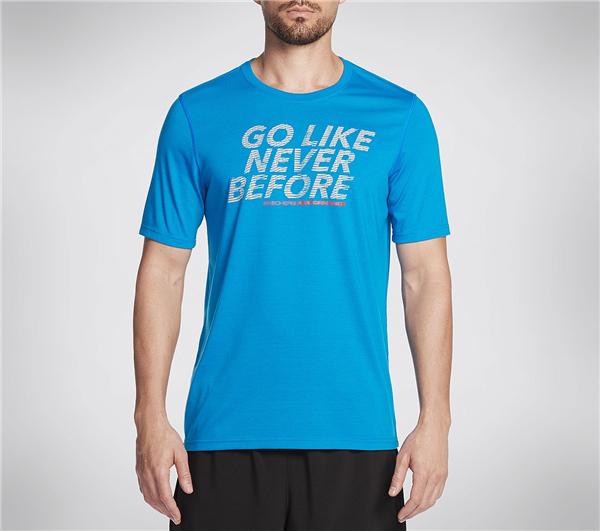 Skechers Men GO Like Never Before Tee Shirt Blue